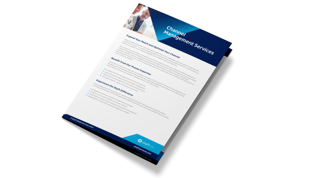 Channel Management Services Datasheet Shyft Global Services